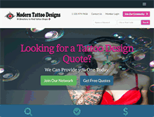 Tablet Screenshot of moderntattoodesigns.com
